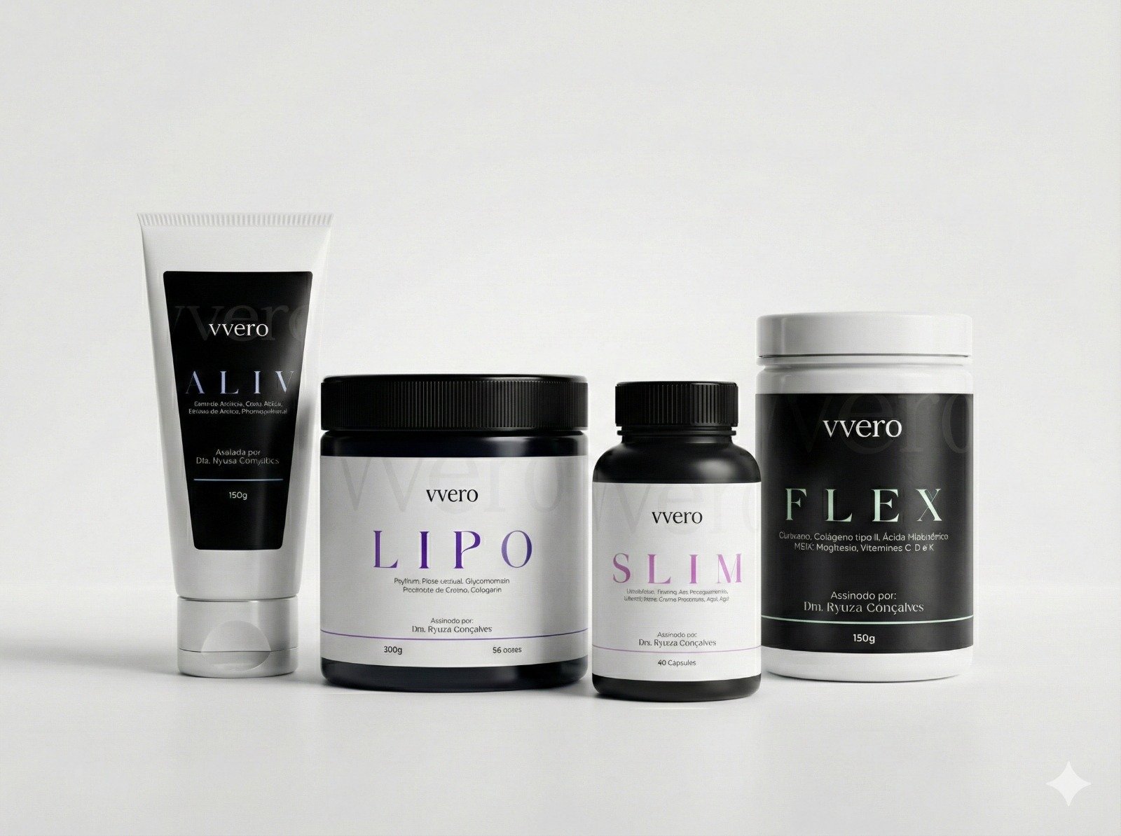 Linha de suplementos VVERO curada por Dra. Ery Santos